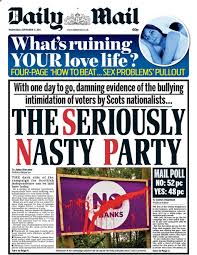 Among the first to criticise the front page as sexist and offensive were. Daily Mail Front Page On Snp Intimidation