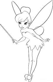 Coloriage La Fee Clochette A Colorier Dessin A Imprimer Tinkerbell Coloring Pages Tinkerbell Drawing Princess Coloring Pages