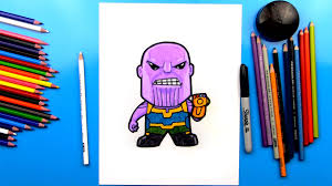 How To Draw Thanos From Infinity War Art For Kids Hub Art For Kids Hub Drawings Easy Drawings Sketches