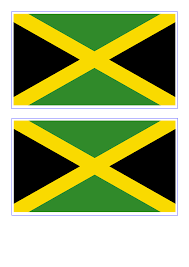 Two of them green (top and bottom) and two black (hoist and fly). Kostenloses Jamaica Flag