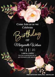 Try these free invitation templates and printables for your upcoming wedding or party. 30th Birthday Invitation Templates Editable With Microsoft Word Download Hundreds Free Printable Birthday Invitation Templates