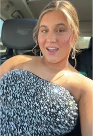 Ashley Lauren Prom Dress Slit in Middle