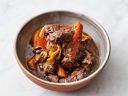 Meltin Mustardy Beef Oliver S Slow Cooked Beef Stew Comes Together With Minimal Prep Time Beef Recipes Slow Cook Beef Stew Slow Cooked Beef