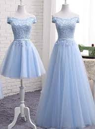 Beautiful Light Blue Party Dress 2019 Charming Blue Bridesmaid Dress 2019 Party Dress Quince Dresses Tulle Bridesmaid Dress Dresses