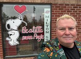 This beautiful tribute honors my beloved wife Angie. ❤️ 🪽 We would love  for you to stop by Troy's Diner and snap a photo with our Snoopy “Be a  Little More Angie”