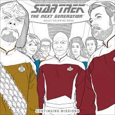 Star trek coloring pages coloring home Star Trek The Next Generation Adult Coloring Book Continuing Missions Colouring Books Amazon De Cbs Fremdsprachige Bucher
