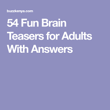 Job seekers sometimes allow nerves and eagerness to interfere with their answers, while the hiring managers can find several candida. 54 Fun Brain Teasers For Adults With Answers Brain Teasers For Adults Brain Teasers Fun Brain