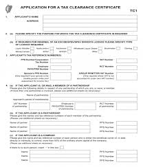 The electronic tax clearance (etc) system Free 4 Company Clearance Forms In Pdf