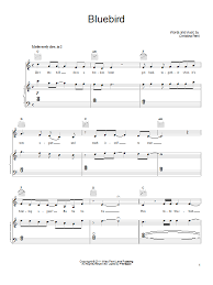 Christina Perri Bluebird Sheet Music Pdf Notes Chords Pop Score Piano Vocal Guitar Right Hand Melody Download Printable Sku 154358