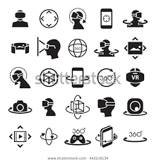 Virtual Reality Icon Symbol Stock Vector Royalty Free 443219134 Medical Icon Science Icons Health Icon