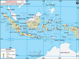 15 feb pontianak 19 jan. Indonesia Latitude And Longitude Map