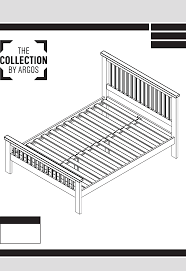 Black metal frame single bed with mattress. Https Www Manualshelf Com Manual Argos Home 7096055 Assembly Instructions English Html