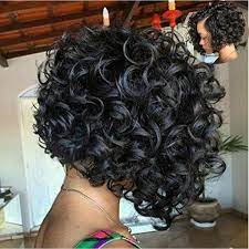 Charming Curly Bob Wig Hair Wigs With Baby Black Hair For Women Color Black Wish Curly Hair Styles Prom Hairstyles For Short Hair Curly Hair Styles Naturally