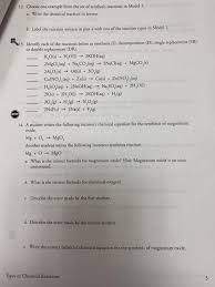 Specific reactions corresponding to these general types are associated with health issues, environmental problems, and read online chemical bonding pogil answer key. Solved Types Of Chemical Reactions Do Atoms Rearrange I Chegg Com