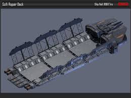 Repair Dock Space Station 3d Model Space Engineers Space Fighter Starship Design