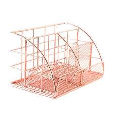 Olny Pot A Crayons Rose Gold En Metal Organiseur De Bureau Multifonction Pot A Stylo Et Crayons Rangement Por Porte Crayon Organiseur Bureau Pot A Crayon