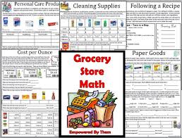 Empowered By Them Grocery Store Math Life Skills Lessons Consumer Math Life Skills Classroom