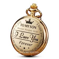 pocket watch to my son i love you gift