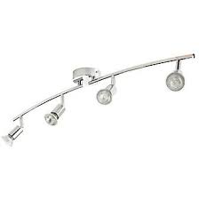 Put the lever in the middle and surround it with concrete blocks. Sasha Tube 4 Light Spotlight Chrome Ceiling Spotlights Screwfix Com