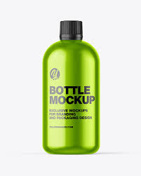 Download Metallic Bottle Mockup In Bottle Mockups On Yellow Images Object Mockups PSD Mockup Templates