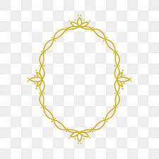 Elegant Oval Rounded Frame With Luxury Gold Colors Can Be Used For Wedding Invitation Greeting Card Template Business Card Gold Luxury Frame Png And Vector W Royal Frame Greeting Card Template