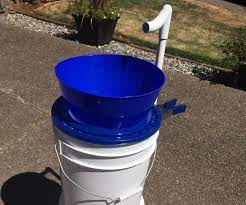 Poke a hole the size of a golf tee in the bottom of your milk jug. Camp Sink Temporary Hand Washing Station Hand Washing Station Camping Sink Diy Camping