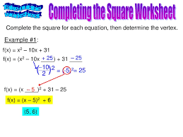 Solve by completing the square: Assignment Pencil Red Pen Highlighter Gp Notebook Calculator Ppt Download