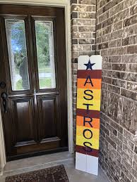 Astros Porch Sign Porch Signs Retro Painting Front Porch Signs