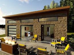 050h 0156 Modern Vacation House Plan 2 Bedrooms 1 Bath 672 Sf Tiny Modern House Plans Vacation House Plans Modern House Plans