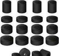 Assortiment d'œillets ronds en caoutchouc – 20 pièces, 4 ...