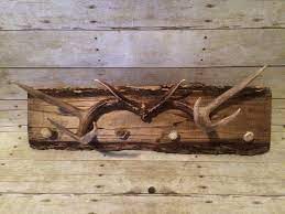 Cabin And Rustic Decor Antler Coat Rack Deer Antler Decor Deer Hunting Decor