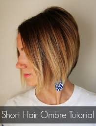 How To Color Your Own Ombre Short Hair Ombre Tutorial Short Ombre Hair Short Hair Styles Ombre Hair Tutorial