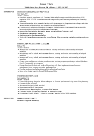 Find a cv sample that fits your career. Pharmacist Manager Resume Samples Velvet Jobs
