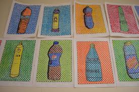 Pop Art Bottle Drawings Art Lessons Middle School Art Lessons Elementary Middle School Art Projects
