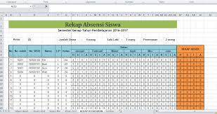Untuk mempermudah para guru untuk melakukan pendataan kehadiran siswa, sebagai bentuk kontribusi kami dalam membantu para guru. Contoh Format Daftar Hadir Absensi Siswa Di Microsoft Excel Update Informasi Menarik