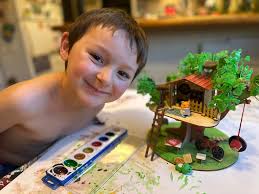 Building a treehouse with my five-year-old today