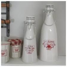 Home Campaign Comptoir De Famille Milk Bottles Deco Comptoir De Famille Deco Campagne Accessoires Cuisine