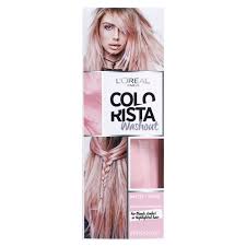 How does temporary hair dye work? L Oreal Colorista Washout Pink Semi Permanent Hair Dye Tesco Groceries