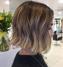 Blunt Subtly Angled Bob With Light Waves Choppy Bob Hairstyles Thick Hair Styles Wavy Bob Hairstyles