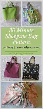 Quick Shopping Bag Pattern Sew Reusable Shopping Bags Shopping Bag Pattern Bag Pattern Bag Patterns To Sew