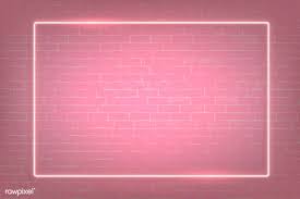 Pink is a color that always makes me happy! Download Premium Vector Of Rectangle Pink Neon Frame On A Pink Brick Wall Neon Frame Brick Wall Neon
