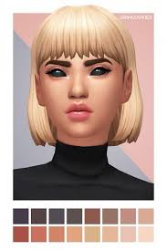 Grimcookies Jessie Bob Sims 4 Hairs Sims Hair Short Hair Styles Sims 4