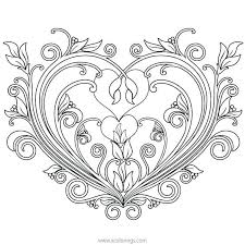 Pdf (289 kb | 5 pages) product description. Heart Design Coloring Page Jpg Art Collectibles Drawing Illustration Vadel Com