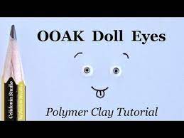 Ooak Doll Eyes Painting Method Polymer Clay Tutorial Polymer Clay Tutorial Clay Tutorials Ooak Dolls