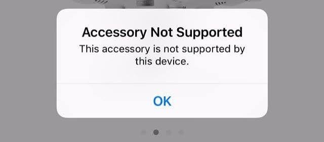 fake apple 3.5mm jack handsfree will show accessory not supported message
