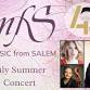Music From Salem July Summer Concert – Sunday July 12