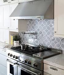 Love The New Ravenna Gray Tone Backsplash Beautiful Circular Patterned Tile Backsplash Kitchen Tiles Backsplash Ann Sacks Tiles Glass Tile Backsplash