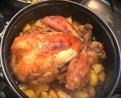 Poulet Roti En Cocotte Au Four Recette Poulet Roti En Cocotte Poulet En Cocotte Recette Poulet Roti