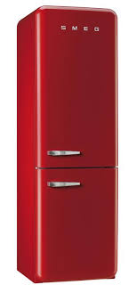 326l retro style bottom mount fridge