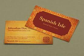 Real estate spanish postcards 100% customizable templates to suit your specific needs. Spanish Restaurant Business Card Template Inkd
